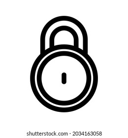 lock icon or logo isolated sign symbol vector illustration - high quality black style vector icons
