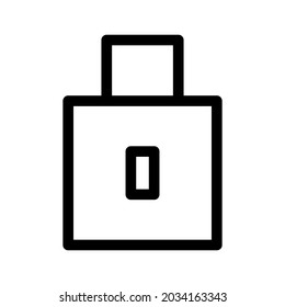 Schloss-Symbol oder Logo einzeln auf Zeichen, Vektorgrafik - hochwertige Vektorsymbole mit schwarzem Stil
