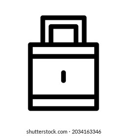 lock icon or logo isolated sign symbol vector illustration - high quality black style vector icons
