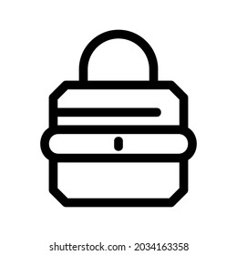 icono de bloqueo o logotipo símbolo de signo aislado ilustración vectorial - iconos vectoriales de estilo negro de alta calidad
