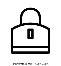 icono de bloqueo o logotipo símbolo de signo aislado ilustración vectorial - iconos vectoriales de estilo negro de alta calidad

