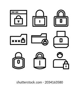 lock icon or logo isolated sign symbol vector illustration - Collection of high quality black style vector icons
