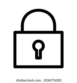 lock icon or logo isolated sign symbol vector illustration - high quality black style vector icons
