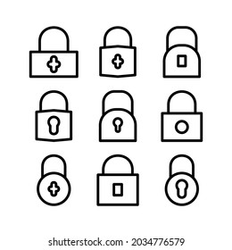 lock icon or logo isolated sign symbol vector illustration - Collection of high quality black style vector icons
