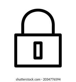 icono de bloqueo o logotipo símbolo de signo aislado ilustración vectorial - iconos vectoriales de estilo negro de alta calidad
