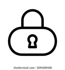 icono de bloqueo o logotipo símbolo de signo aislado ilustración vectorial - iconos vectoriales de estilo negro de alta calidad
