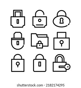 lock icon or logo isolated sign symbol vector illustration - Collection of high quality black style vector icons
