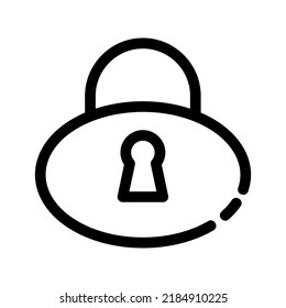 lock icon or logo isolated sign symbol vector illustration - high quality black style vector icons
