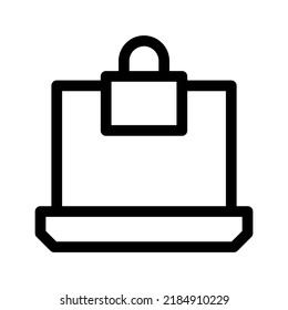 lock icon or logo isolated sign symbol vector illustration - high quality black style vector icons
