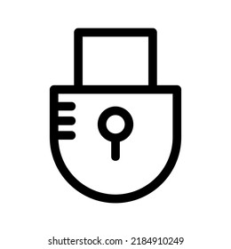 lock icon or logo isolated sign symbol vector illustration - high quality black style vector icons
