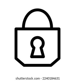 lock icon or logo isolated sign symbol vector illustration - high quality black style vector icons
