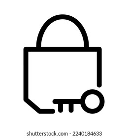 lock icon or logo isolated sign symbol vector illustration - high quality black style vector icons
