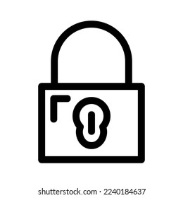 lock icon or logo isolated sign symbol vector illustration - high quality black style vector icons
