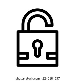 lock icon or logo isolated sign symbol vector illustration - high quality black style vector icons
