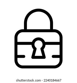 lock icon or logo isolated sign symbol vector illustration - high quality black style vector icons
