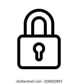 lock icon or logo isolated sign symbol vector illustration - high quality black style vector icons
