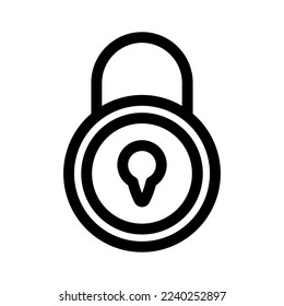 icono de bloqueo o logotipo símbolo de signo aislado ilustración vectorial - iconos vectoriales de estilo negro de alta calidad
