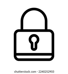 lock icon or logo isolated sign symbol vector illustration - high quality black style vector icons
