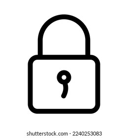 lock icon or logo isolated sign symbol vector illustration - high quality black style vector icons
