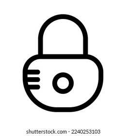 lock icon or logo isolated sign symbol vector illustration - high quality black style vector icons
