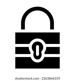 lock icon or logo isolated sign symbol vector illustration - high quality black style vector icons