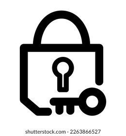 lock icon or logo isolated sign symbol vector illustration - high quality black style vector icons