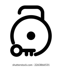 lock icon or logo isolated sign symbol vector illustration - high quality black style vector icons