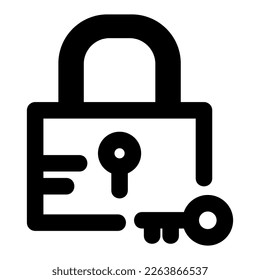 lock icon or logo isolated sign symbol vector illustration - high quality black style vector icons