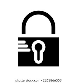 lock icon or logo isolated sign symbol vector illustration - high quality black style vector icons