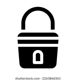 lock icon or logo isolated sign symbol vector illustration - high quality black style vector icons