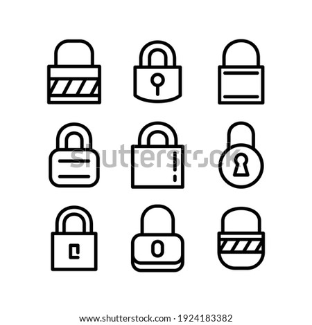 lock icon or logo isolated sign symbol vector illustration - Collection of high quality black style vector icons
