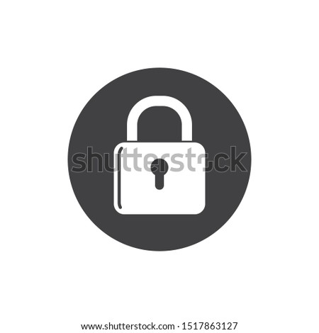 lock icon logo vector template illustration