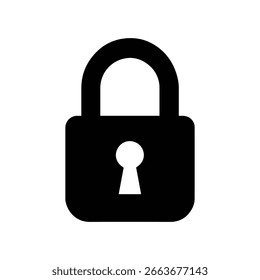  Icono de bloqueo sobre fondo negro