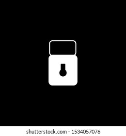 Lock icon on black backround