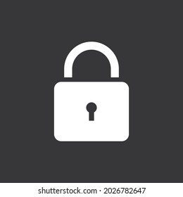 Icono de bloqueo en fondo gris