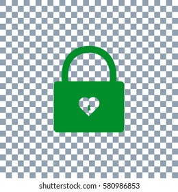 Lock Icon on transparent background