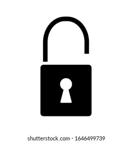 Icono de bloqueo en fondo blanco