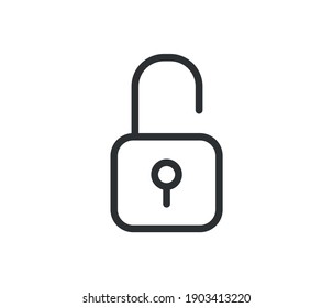 lock icon on white background
