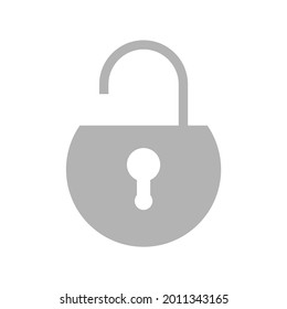 icono de bloqueo en un fondo blanco, ilustración vectorial