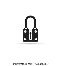 lock icon on white background
