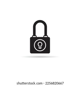 icono de bloqueo en fondo blanco