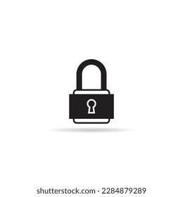 lock icon on white background