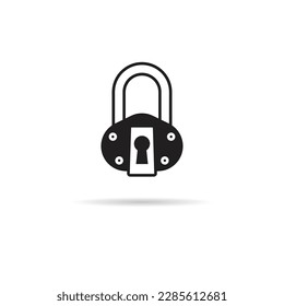 icono de bloqueo en fondo blanco