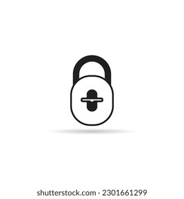 icono de bloqueo en fondo blanco