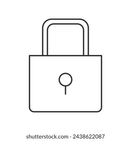 Icono de candado sobre fondo blanco