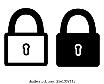 lock icon on white background
vector icon