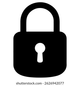 Lock icon on white background vector
Vector icon cybersecurity