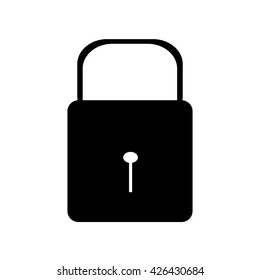 lock icon on white background