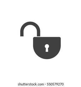 Lock Icon on the white background
