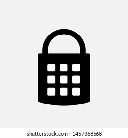 Lock Icon. Padlock Illustration As A Simple Vector Sign & Trendy Symbol in Glyph Style for Design and Websites, Presentation or Mobile Apps. Lock Icon. Padlock Illustration As A Simple Vector Sign & Trendy Symbol in Glyph Style for Design and Websites, Presentation or Mobile Apps.